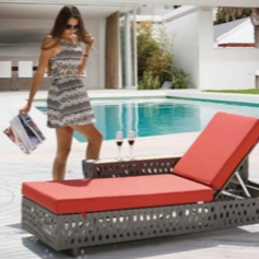 Mueble de Exterior con estructura de aluminio y apoyabrazos similares madera 11