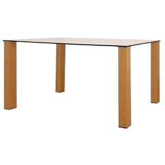 Mesa de madera con tapa laqueada 60 - comprar online