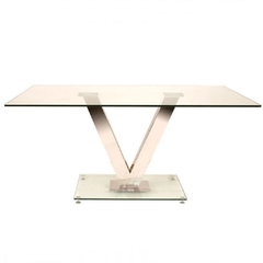 Mesa con tapa de vidrio a medida 64 - comprar online