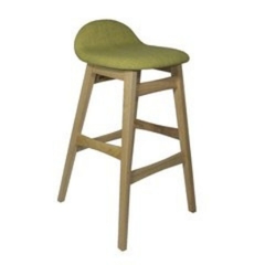 Banqueta de madera con asiento acolchado 02 - comprar online