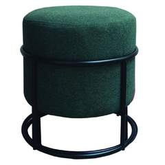 Puff circular acolchado con estructura de caño 07 - comprar online