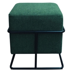 Puff cubo acolchado con estructura de caño 06 - Decormundo