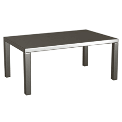 Mesa baja plateada