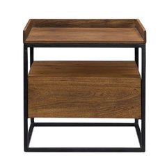 Mesa de Luz en madera y hierro a medida 03