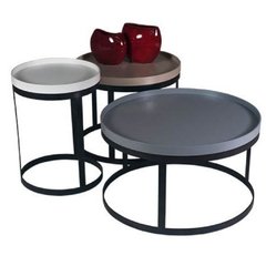Mesa Baja con tapa circular a medida 66