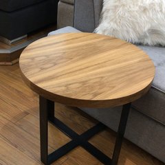 Mesa Baja con tapa circular de madera a medida 73
