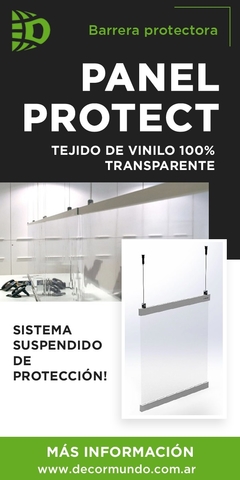 Imagen de PANEL PROTECT | Protección Suspendida | 450 Micrones Servicio a Medida