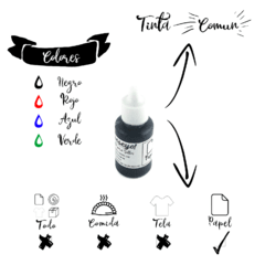 Tinta al agua (solo papel) - comprar online