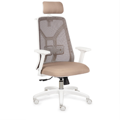 Silla Tokio blanca con cabezal