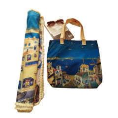 TOTE BAG + TOALLA MAGICA - MEDITERRANEO