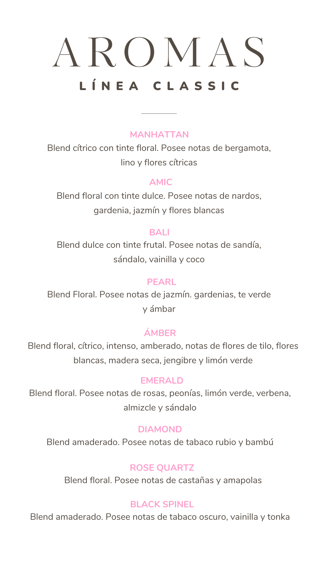 Nuestros Aromas