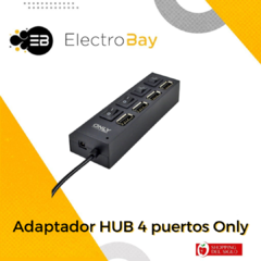 Adaptador Hub 4 puertos USB 2.0
