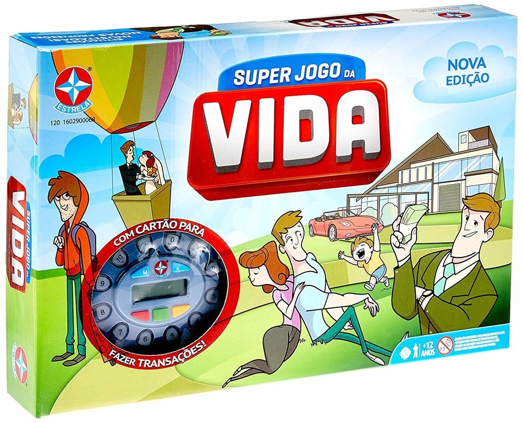 Tabuleiro Do Jogo Da Vida Estrela Somente O Tabuleiro Usado - Desconto no  Preço