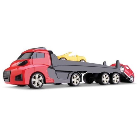 Caminhão Carreta Comboio Bombeiro Vermelho - 9055 - Cardoso Toys