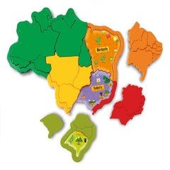 Mapa do Brasil 3D Plástico - Elka - comprar online
