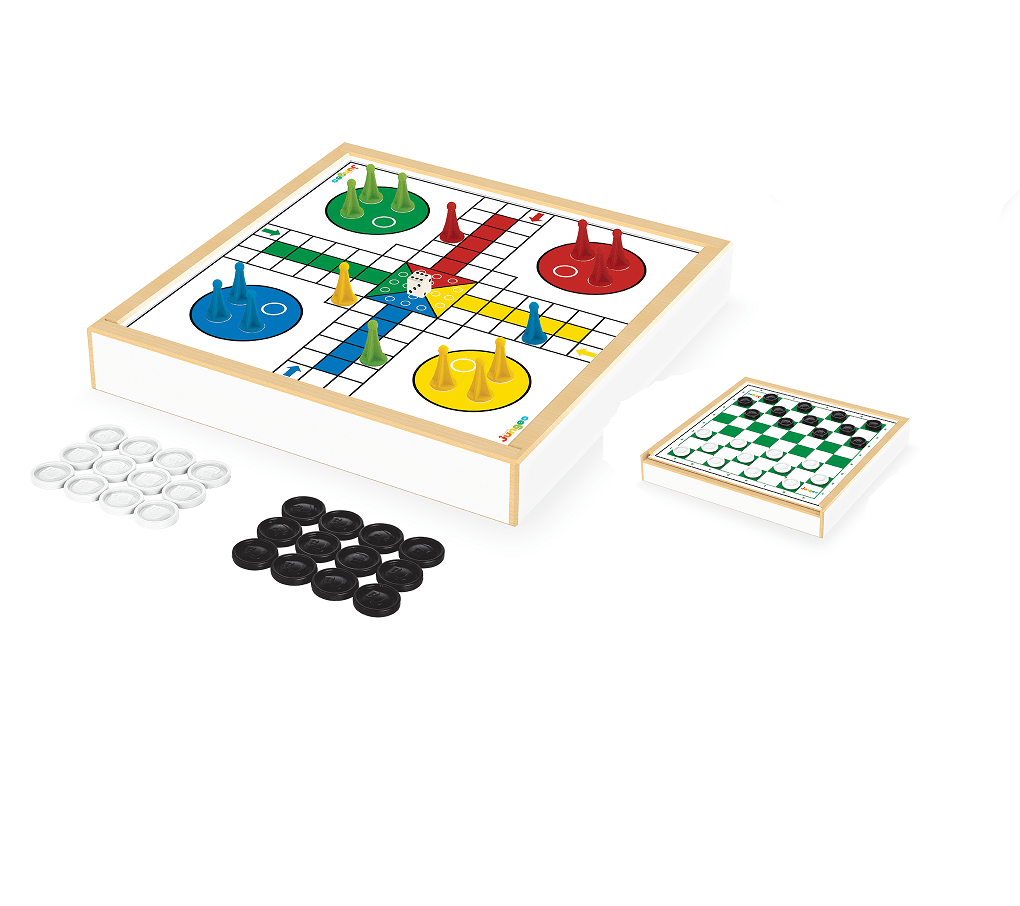 Jogo de Damas e Ludo 2 em 1 236 - Junges - Happily Brinquedos