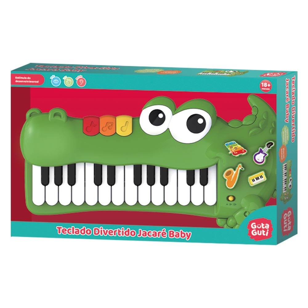 Teclado Piano Divertido Music Azul - Dm Toys - Livraria e