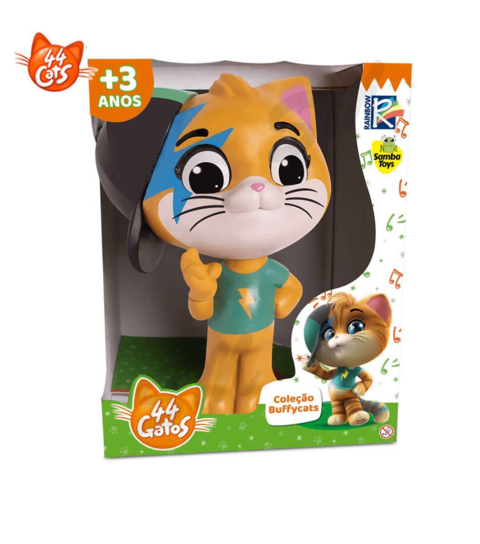 Boneco Gato Almôndega Desenho Animado 44 Gatos Em Vinil 20cm - Samba Toys -  Bonecos - Magazine Luiza