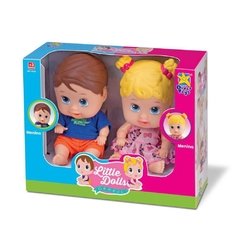 Little Dolls Gêmeos- Menina e Menino Divertoys - 8037
