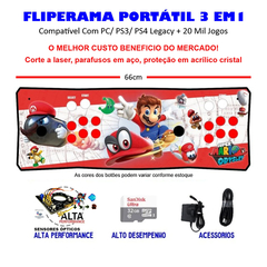 Fliperama Portátil Slim 3 em 1 - Mario Odyssey - loja online