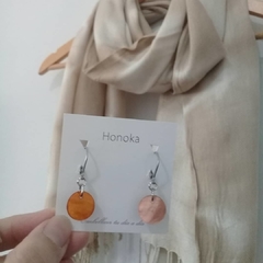 Set *Nácar* Pashmina Tintes naturales + Aros by Honoka - comprar online