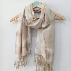 Set *Nácar* Pashmina Tintes naturales + Aros by Honoka - tienda online