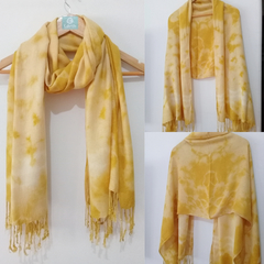 Pashmina Tintes Naturales piel de Cebolla - comprar online