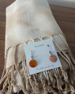 Set *Nácar* Pashmina Tintes naturales + Aros by Honoka