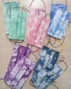 Barbijo shibori para Adultos y Niños