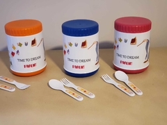 CONTENEDOR TERMICO DE COMIDA 500CC + CUBIERTOS - comprar online
