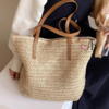 BOLSO TOTE DE RAFIA COLORES