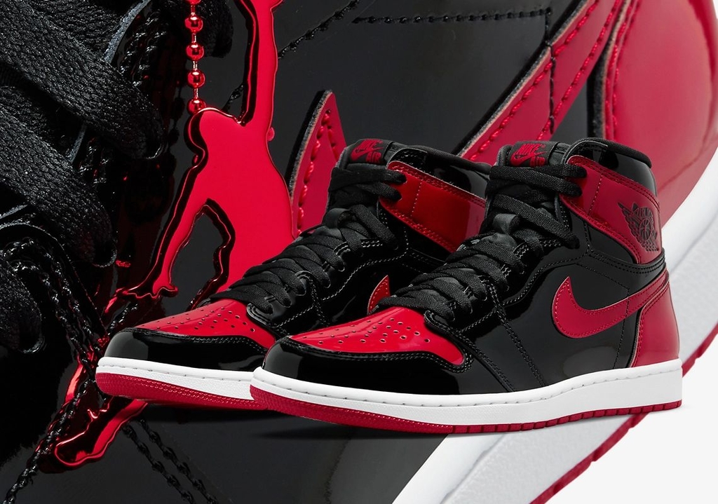 AIR Jordan RETRO 1 High OG Patent Bred(2021) - jr sport