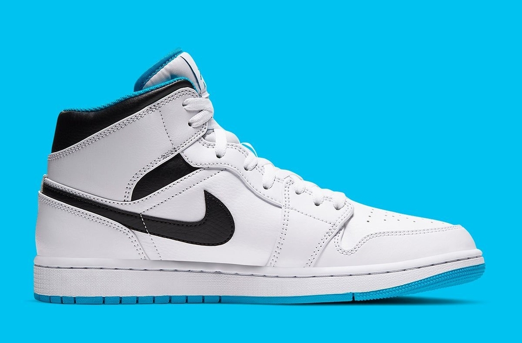 Air Jordan Retro 1 Mid Laser Blue(2020) - jr sport
