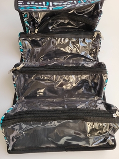 Necessaire Big Multifuncional Afra Aotepe II_Midnight_Tecido Africano_Out/Inv 2022 - comprar online