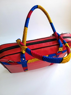 Pasta Afra Cleópatra _ Cor Vermelho_ Tecido Africano_ 2022 - comprar online