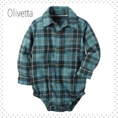 Camisa Body Franela Verde