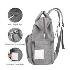 Mochila Maternal Gray