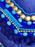 CARTERA / BANDOLERA / SOBRE KRISHA - AZUL en internet