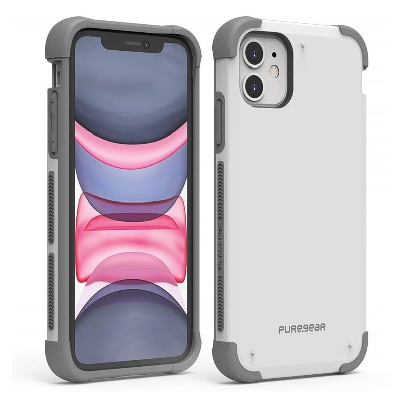 Capa Protetora PureGear DualTek Extreme Shock para Apple iPhone 11 6.1 -  Branco/Cinza