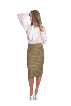 Blusa imperial em crepe