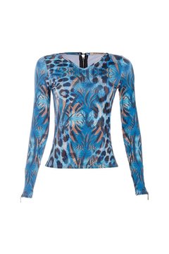 Blusa sport manga comprida básica em lycra - Donna Brasiliana