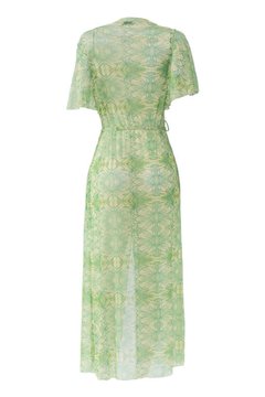 Kimono em malha de tule