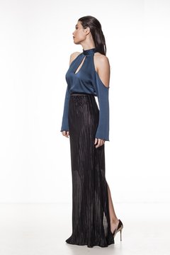 Saia longa plissada - comprar online