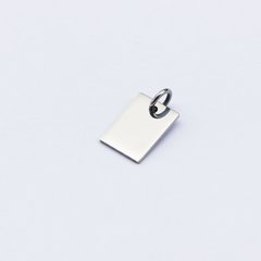 661-1-2 MEDALLA LISA RECTANGULAR