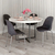 SILLA NINA TAPIZADA BASE NEGRA O GRIS - comprar online