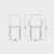 COMBO SILLAS LOLA APILABLE S/BRAZOS X4