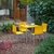 SILLA ANANÁ BASE FIJA NEGRO/GRIS - El Ebano Design
