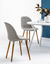 SILLA NINA WOOD TAPIZADA LINO