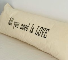 ALMOHADON TUSOR ALL YOU NEED IS LOVE XXL - MOLDE HOME
