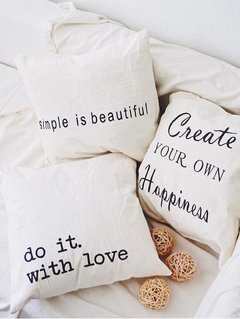 ALMOHADON TUSOR CREATE YOUR OWN HAPPINESS